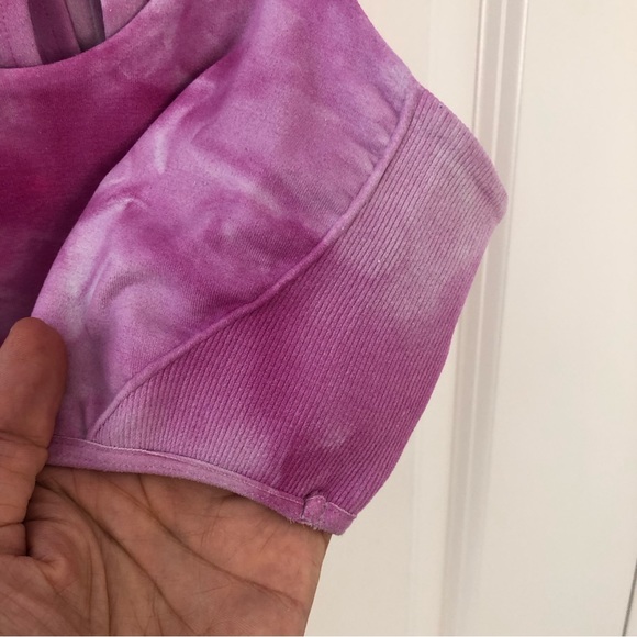 Free People Movement Pink Tie Dye Seamless On The Radar Sports Bra XS - Picture 7 of 13